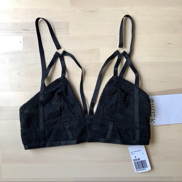 Forever 21 REHAB Black Strappy Lace Bralette - Picture 2 of 5